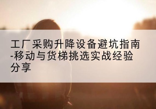 黎城移动式升降机怎么选-工厂采购升降设备避坑指南-移动与货梯挑选实战经验分享